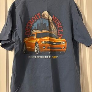 Detroit Muscle Camaro Blue T-Shirt